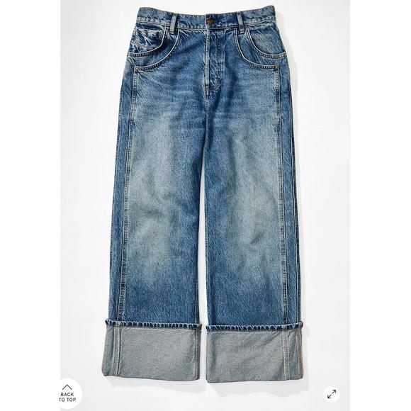EUC FREE PEOPLE we the free final countdown cuffed low-rise jeans in zero - Picture 5 of 5